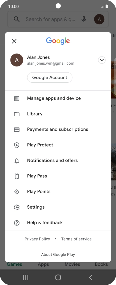 Press Settings. Press Settings.
