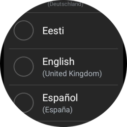 Press the required language. Press the required language.
