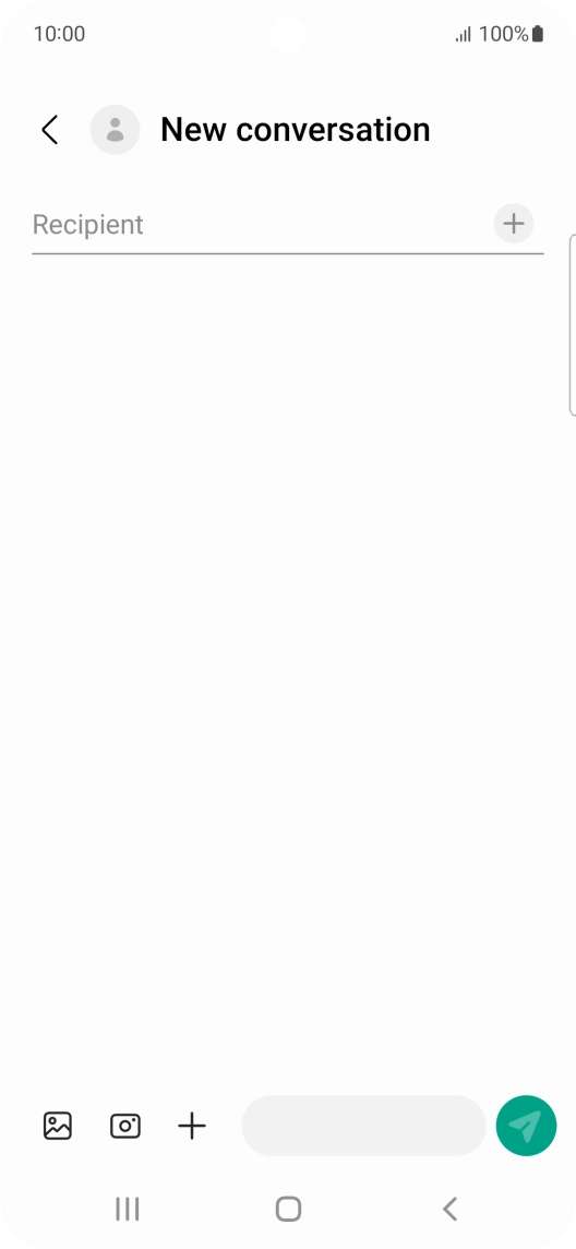 Press the search field and key in the first letters of the recipient's name. Press the search field and key in the first letters of the recipient's name.