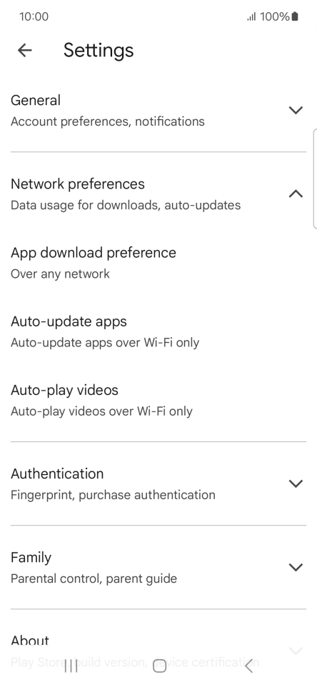 Press Auto-update apps. Press Auto-update apps.