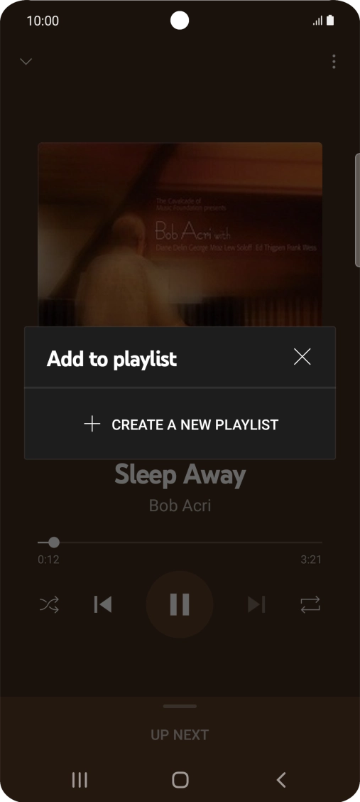 Press CREATE A NEW PLAYLIST. Press CREATE A NEW PLAYLIST.