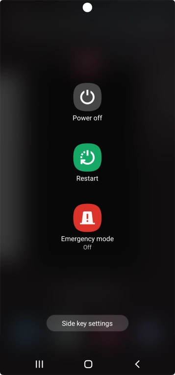 Press Power off. Press Power off.