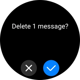 Press the confirm icon. Press the confirm icon.