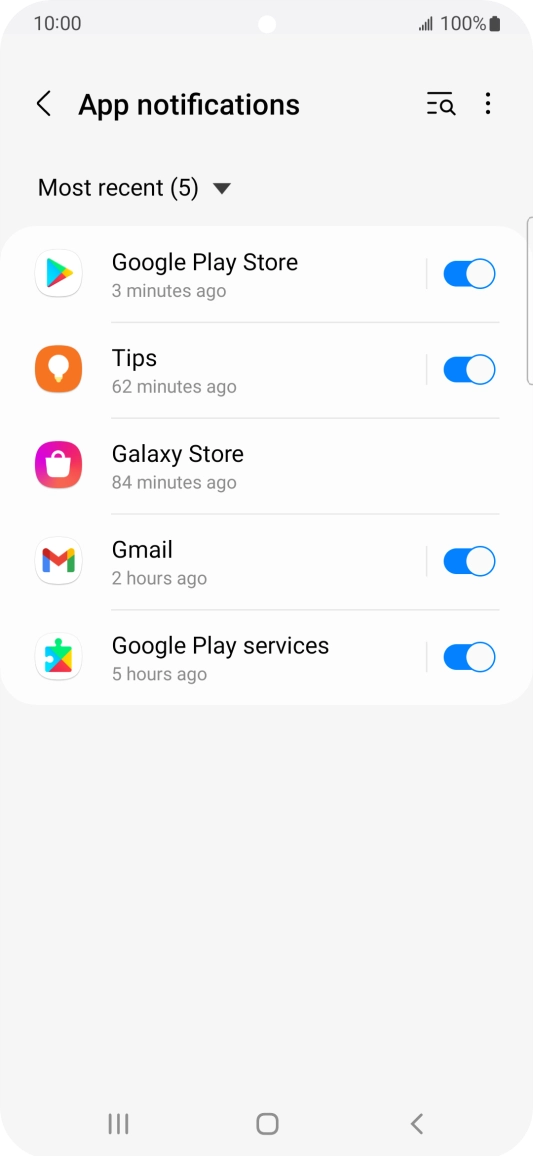 Press the drop down list. Press the drop down list.