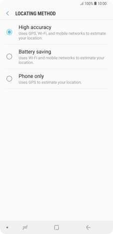If you select High accuracy, your phone can find your exact position using the GPS satellites, the mobile network and nearby Wi-Fi networks. Satellite-based GPS requires a clear view of the sky. If you select High accuracy, your phone can find your exact position using the GPS satellites, the mobile network and nearby Wi-Fi networks. Satellite-based GPS requires a clear view of the sky.