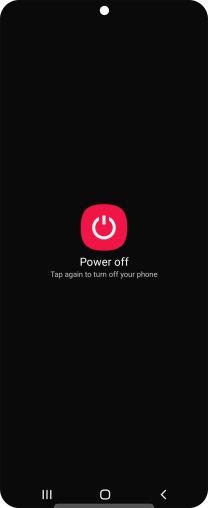 Press Power off. Press Power off.
