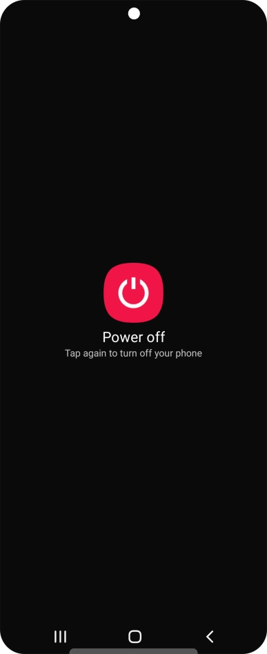 Press Power off. Press Power off.