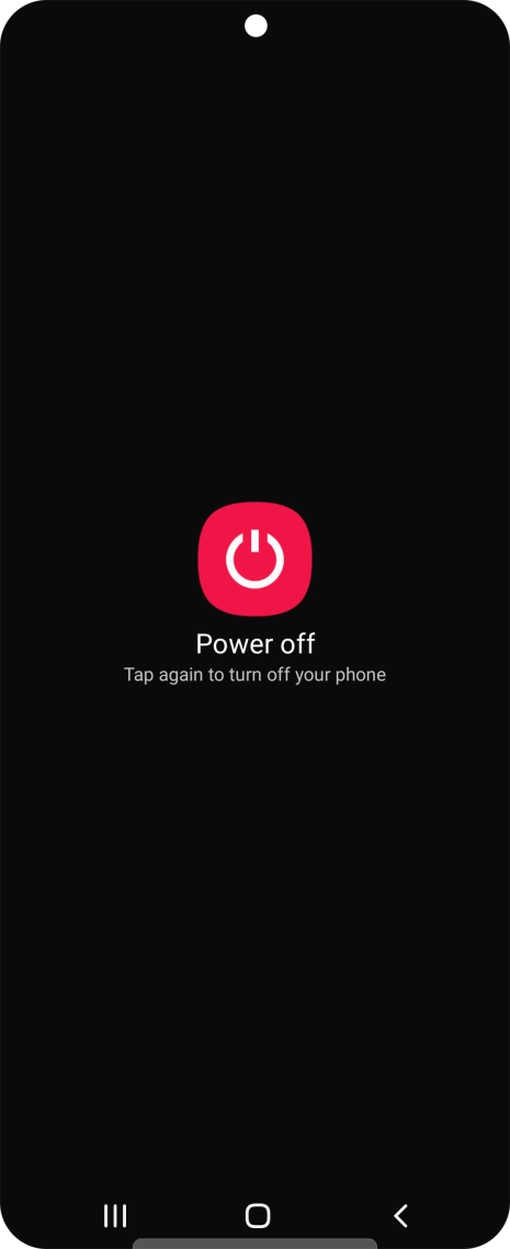 Press Power off. Press Power off.