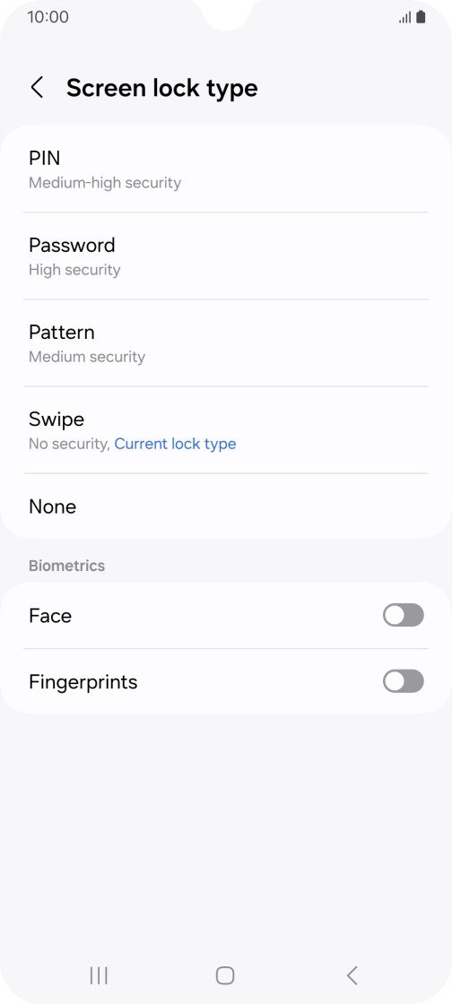 Press Fingerprints. Press Fingerprints.