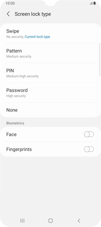 Press Fingerprints. Press Fingerprints.