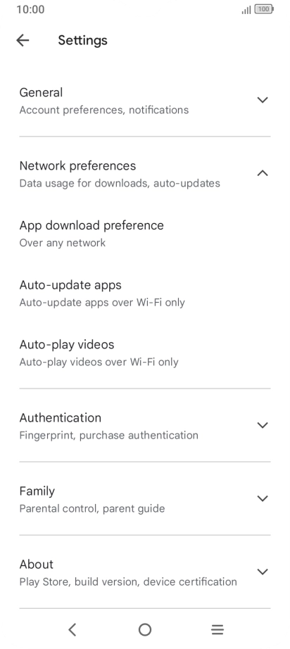 Press Auto-update apps. Press Auto-update apps.