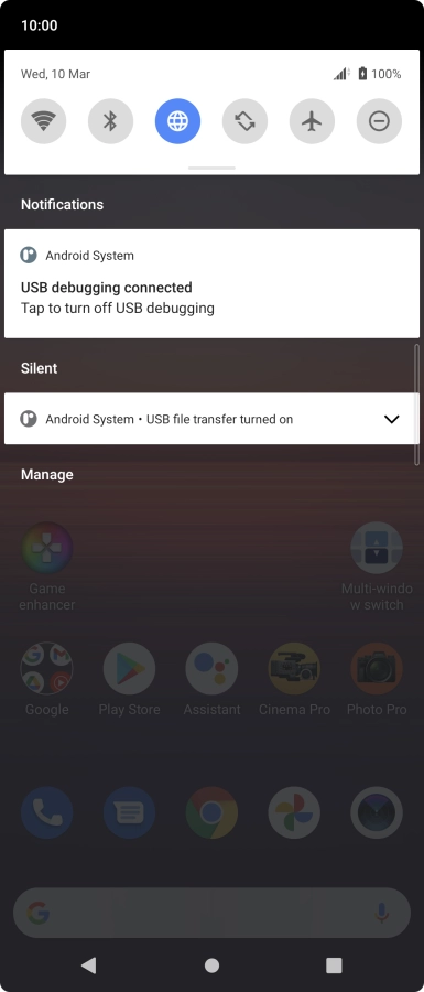 Press Android System. Press Android System.