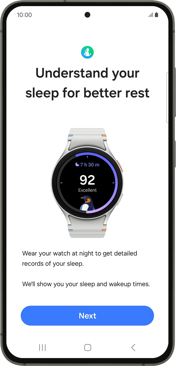 On your phone: Press Next. On your phone: Press Next.