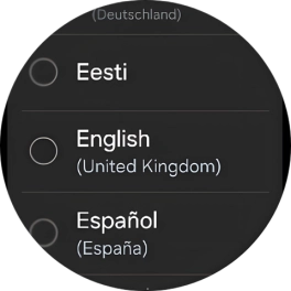 Press the required language. Press the required language.