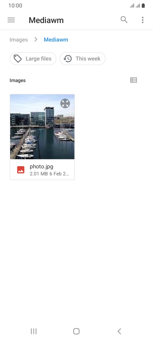 Press the required file. Press the required file.