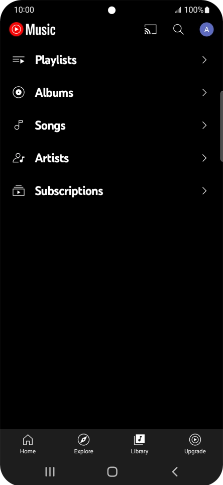 Press the required category and go to the required audio file. Press the required category and go to the required audio file.