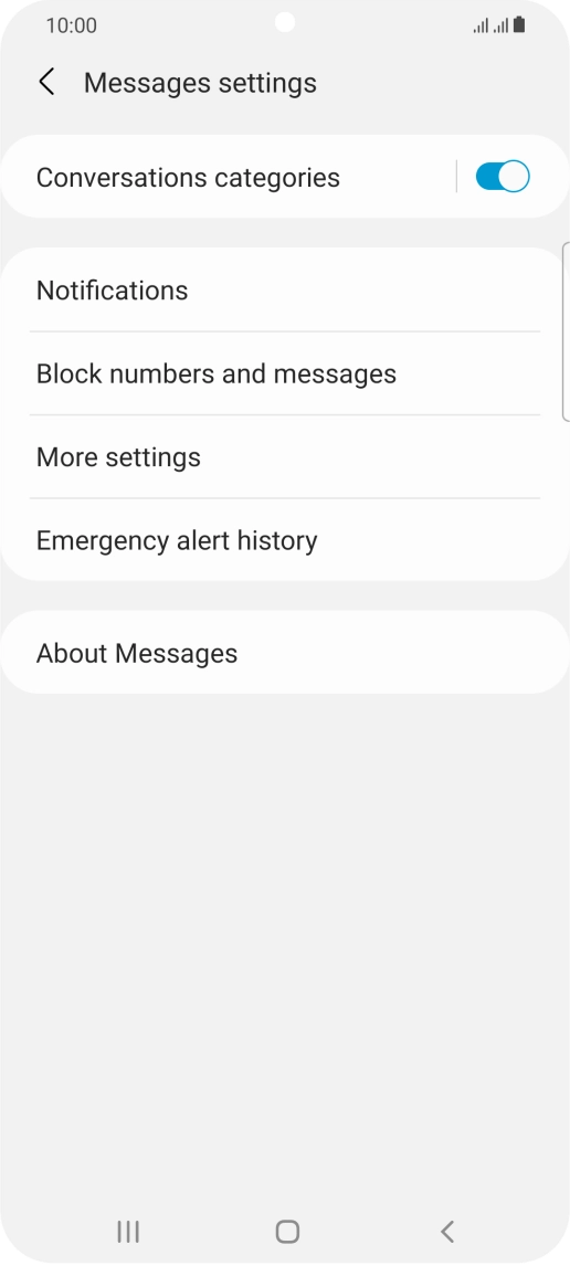 Press More settings. Press More settings.