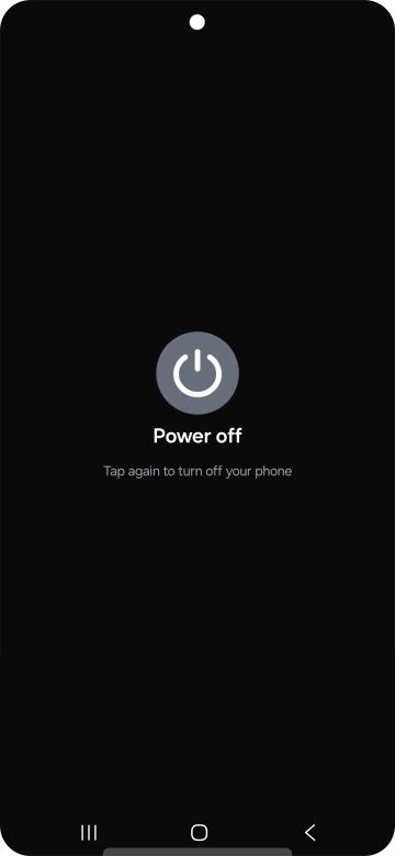 Press Power off. Press Power off.