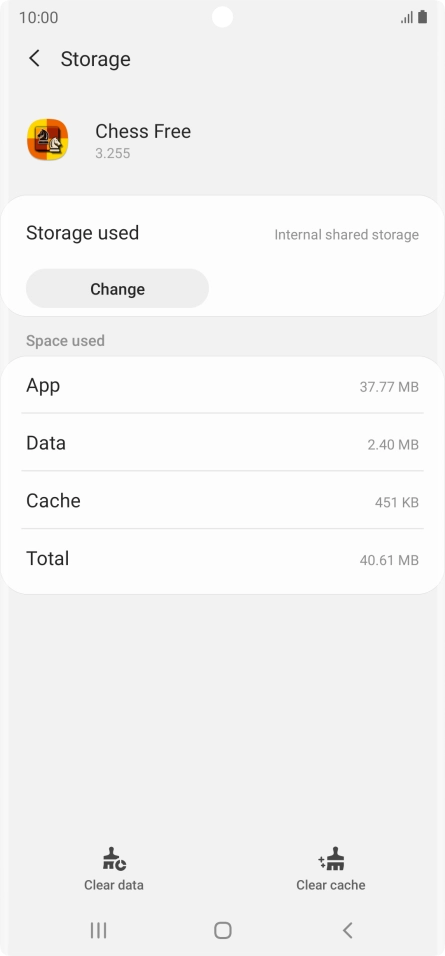 Press Clear cache. Press Clear cache.