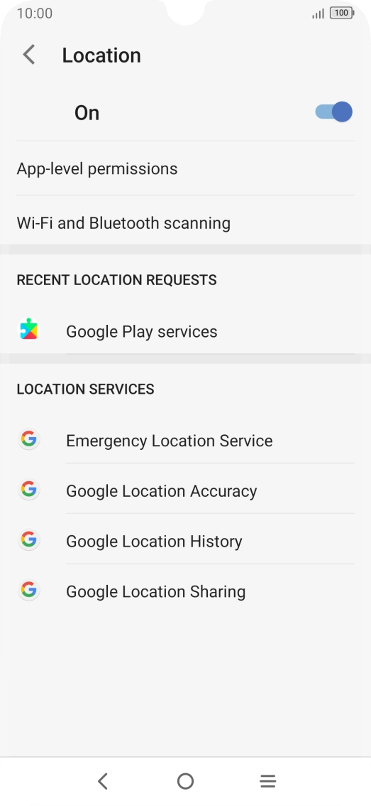 Press App-level permissions. Press App-level permissions.