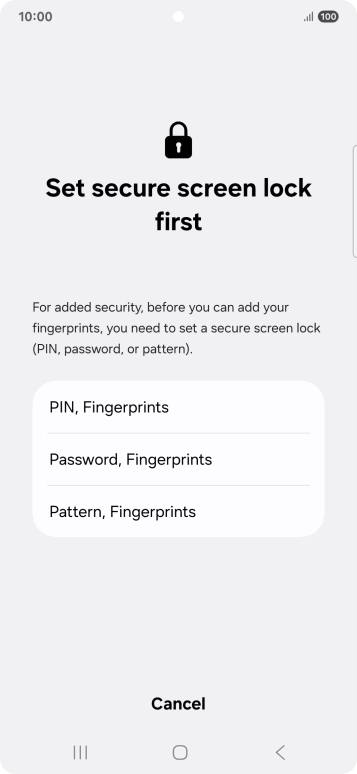 Press the required phone lock code and follow the instructions on the screen to create an additional phone lock code. Press the required phone lock code and follow the instructions on the screen to create an additional phone lock code.