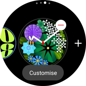 Press the required watch face to add it. Press the required watch face to add it.