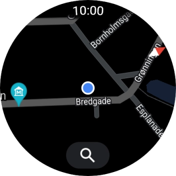 Press the search icon. Press the search icon.