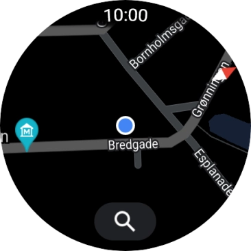 Press the search icon. Press the search icon.