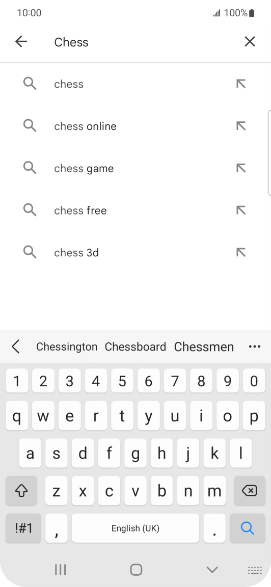 Key in the name or subject of the required app and press the search icon. Key in the name or subject of the required app and press the search icon.