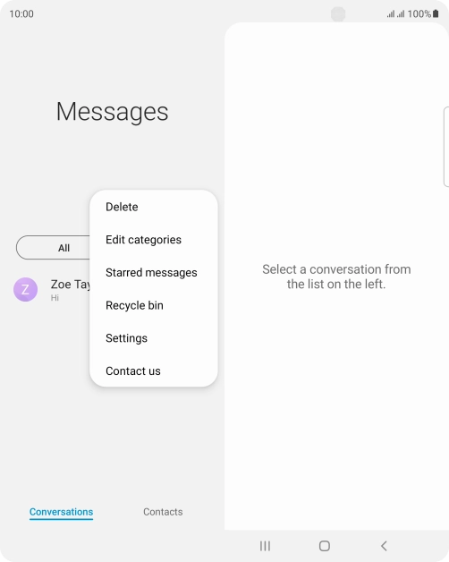 Press Settings. Press Settings.
