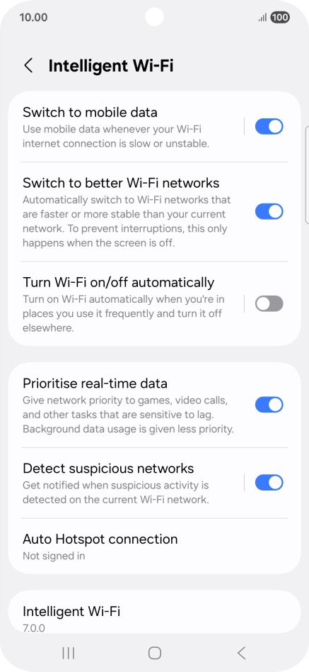 Press the indicator next to Press the indicator next to