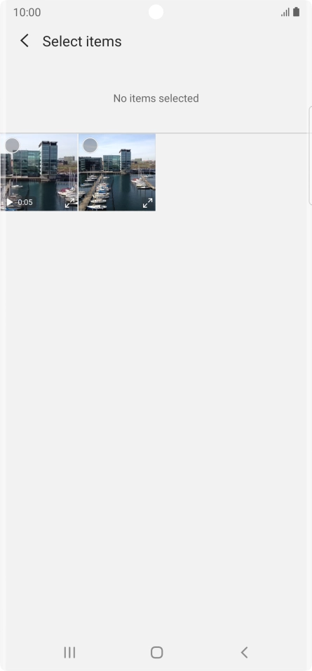 Press the required picture. Press the required picture.