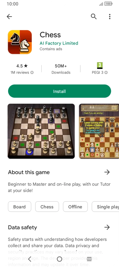 Press Install and follow the instructions on the screen to install the app. Press Install and follow the instructions on the screen to install the app.