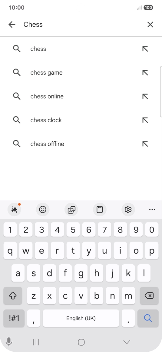 Key in the name or subject of the required app and press the search icon. Key in the name or subject of the required app and press the search icon.