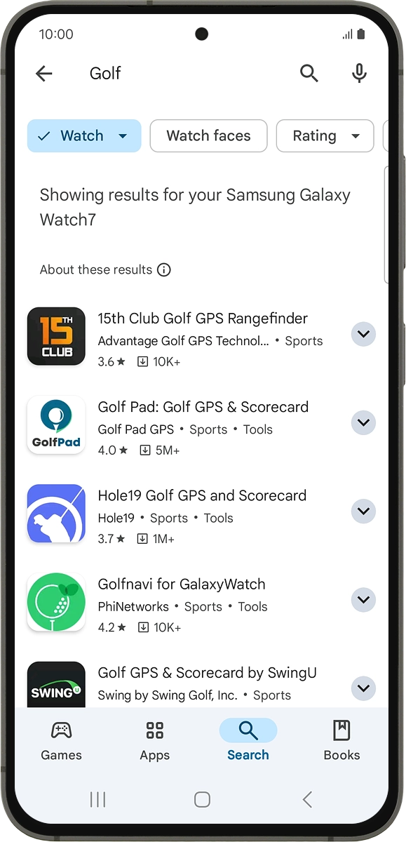 On your phone: Press the required app. On your phone: Press the required app.