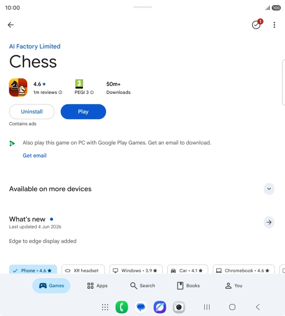 Press Uninstall. Press Uninstall.