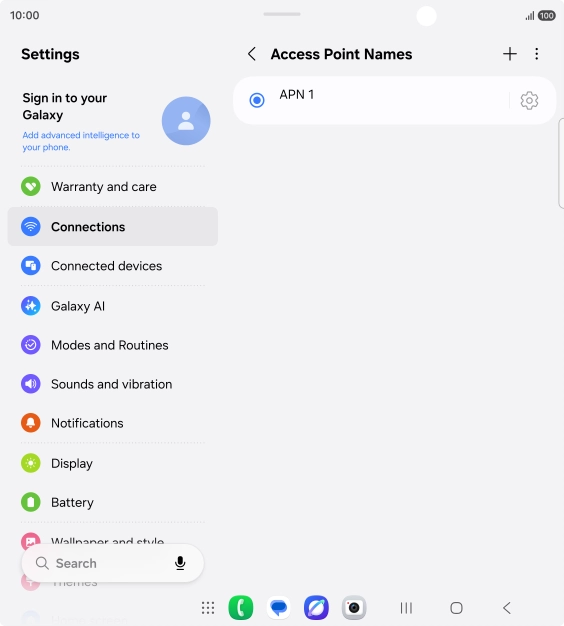 Press the add icon. Press the add icon.