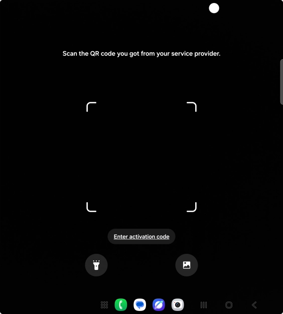 Place the QR code you've received inside the phone camera frame to scan the code. Place the QR code you've received inside the phone camera frame to scan the code.