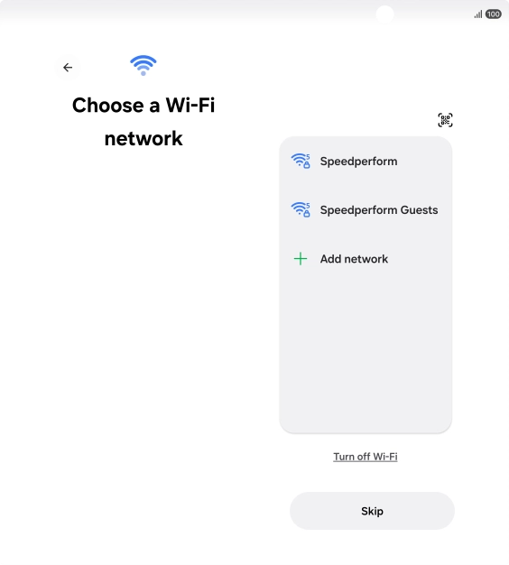 Press the required Wi-Fi network. Press the required Wi-Fi network.