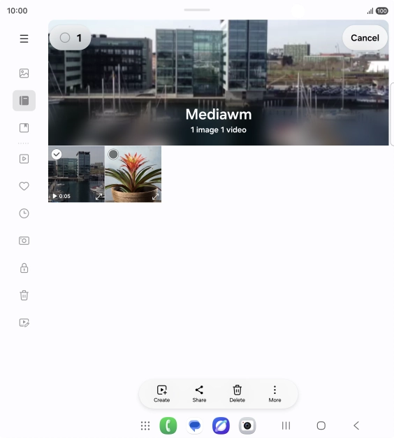 Press the select all icon. Press the select all icon.