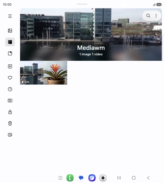 Press and hold any picture or video. Press and hold any picture or video.