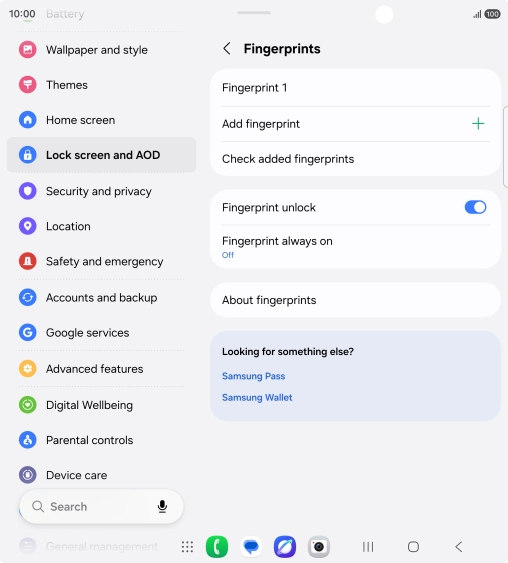 Press the required settings to turn them on or off. Press the required settings to turn them on or off.
