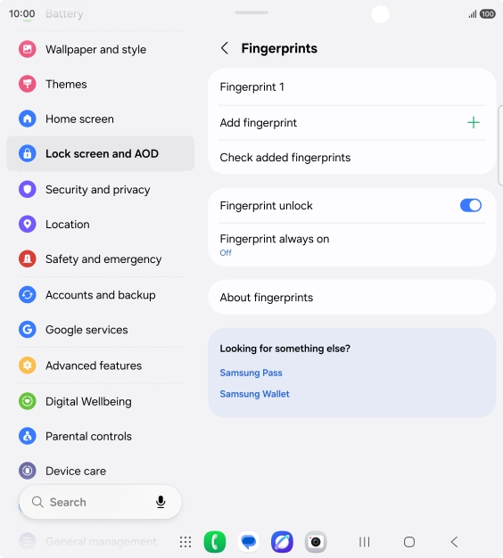 Press the required settings to turn them on or off. Press the required settings to turn them on or off.