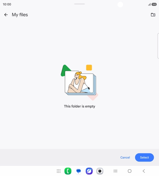 To create a new folder, press the new folder icon and follow the instructions on the screen to create a new folder. To create a new folder, press the new folder icon and follow the instructions on the screen to create a new folder.