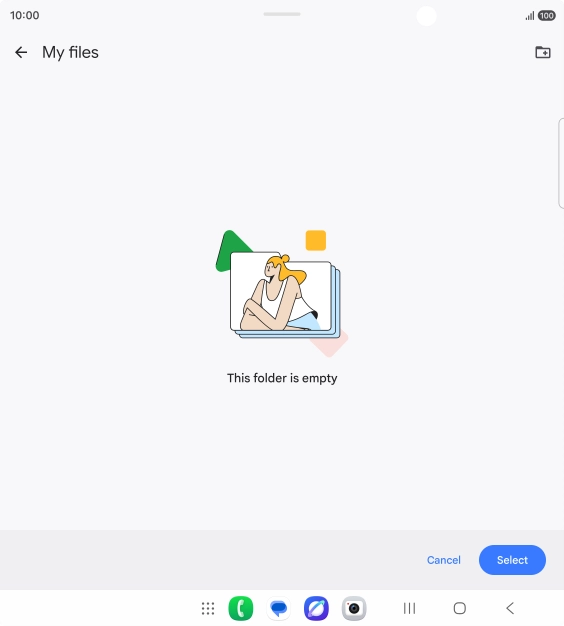 To create a new folder, press the new folder icon and follow the instructions on the screen to create a new folder. To create a new folder, press the new folder icon and follow the instructions on the screen to create a new folder.