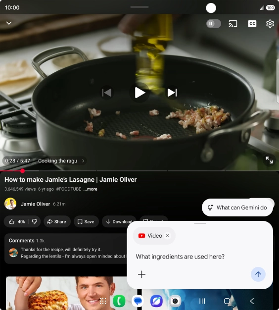 Follow the instructions on the screen to type or speak the required question for the video. Follow the instructions on the screen to type or speak the required question for the video.