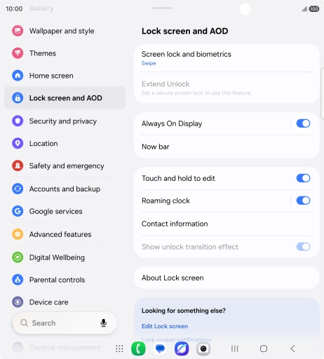 Press Screen lock and biometrics. Press Screen lock and biometrics.