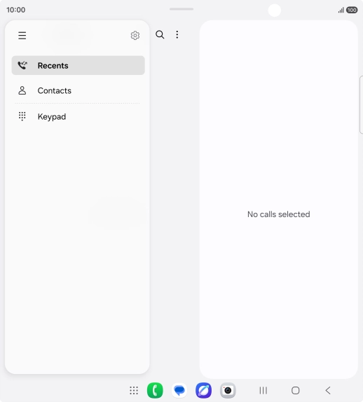 Press the settings icon. Press the settings icon.