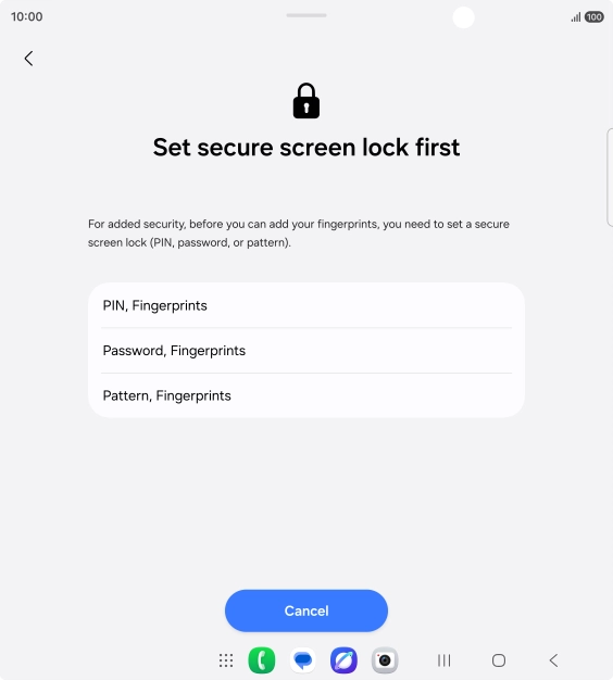 Press the required phone lock code and follow the instructions on the screen to create an additional phone lock code. Press the required phone lock code and follow the instructions on the screen to create an additional phone lock code.