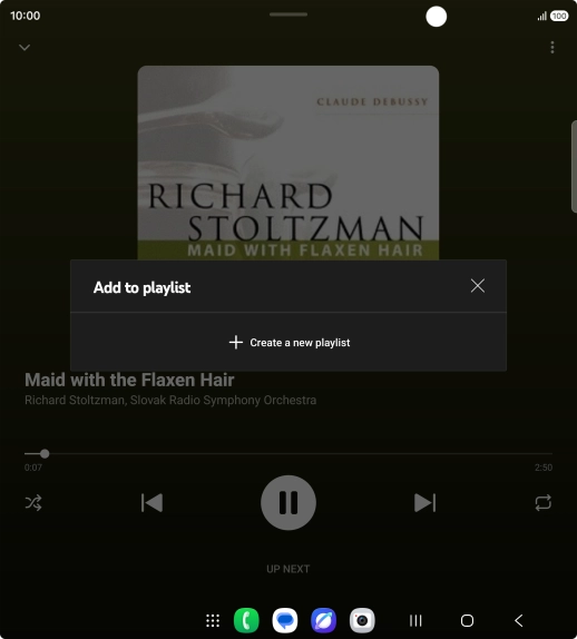 Press Create a new playlist. Press Create a new playlist.
